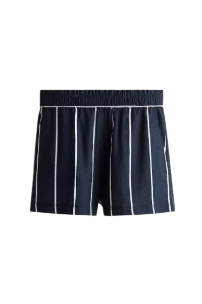 Linen-blend shorts