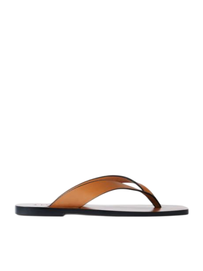 Kinto leather flip flops