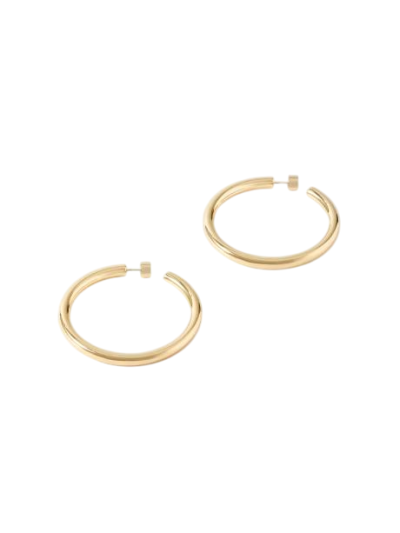Natasha gold-plated hoop earrings